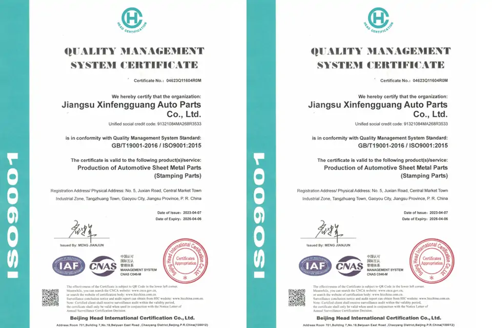 Certifications