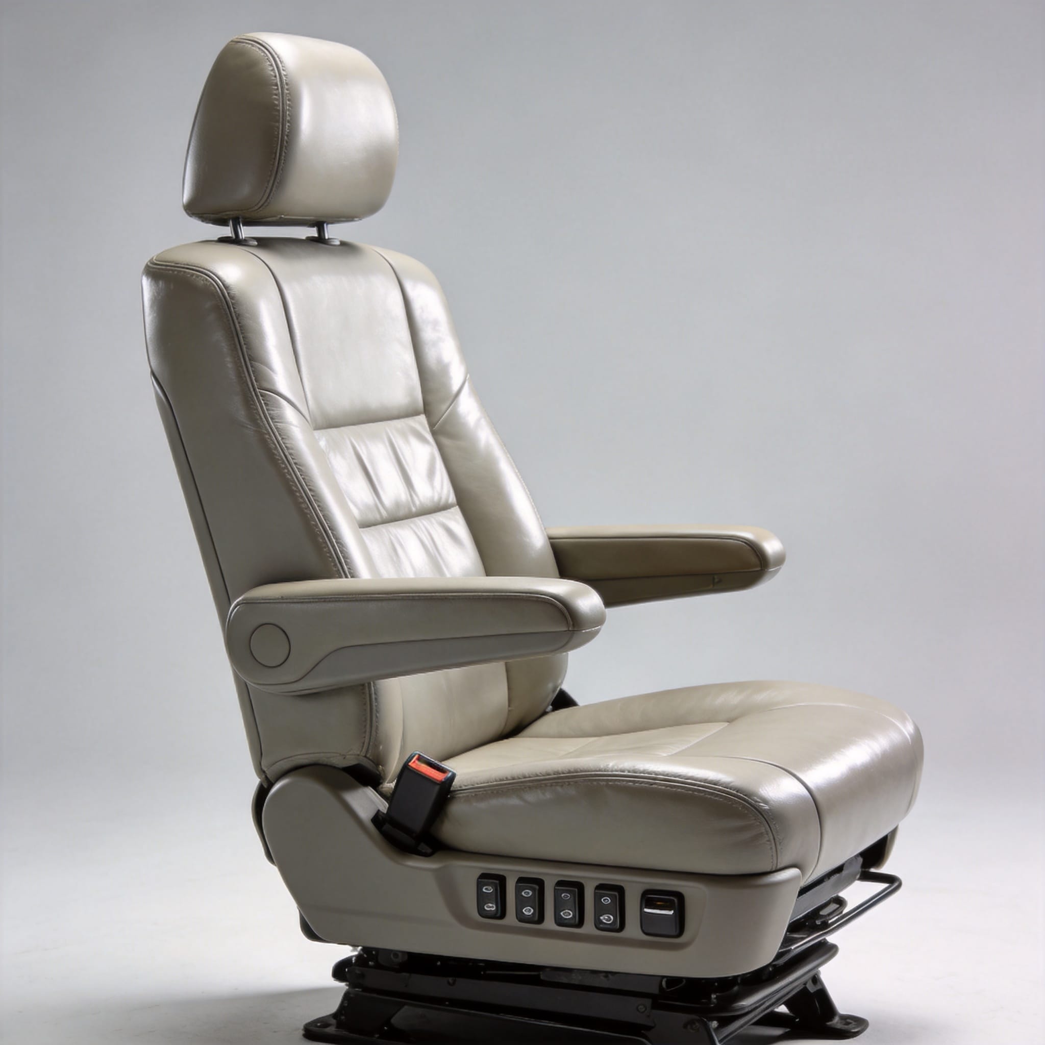 Asiento del conductor del Toyota Coaster: Ergonomía para la conducción en viajes largos.