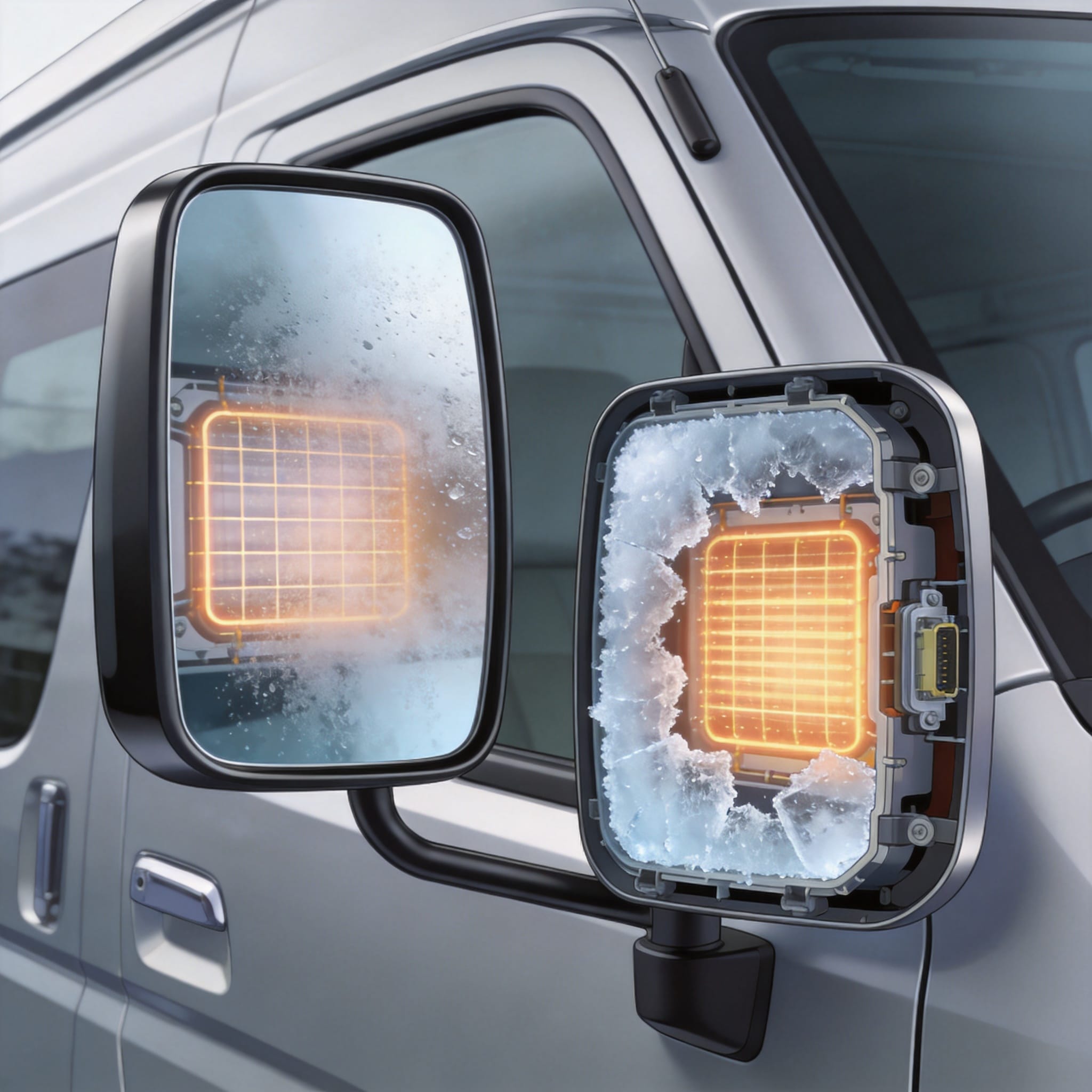 Comparison of defogging and defrosting mechanisms