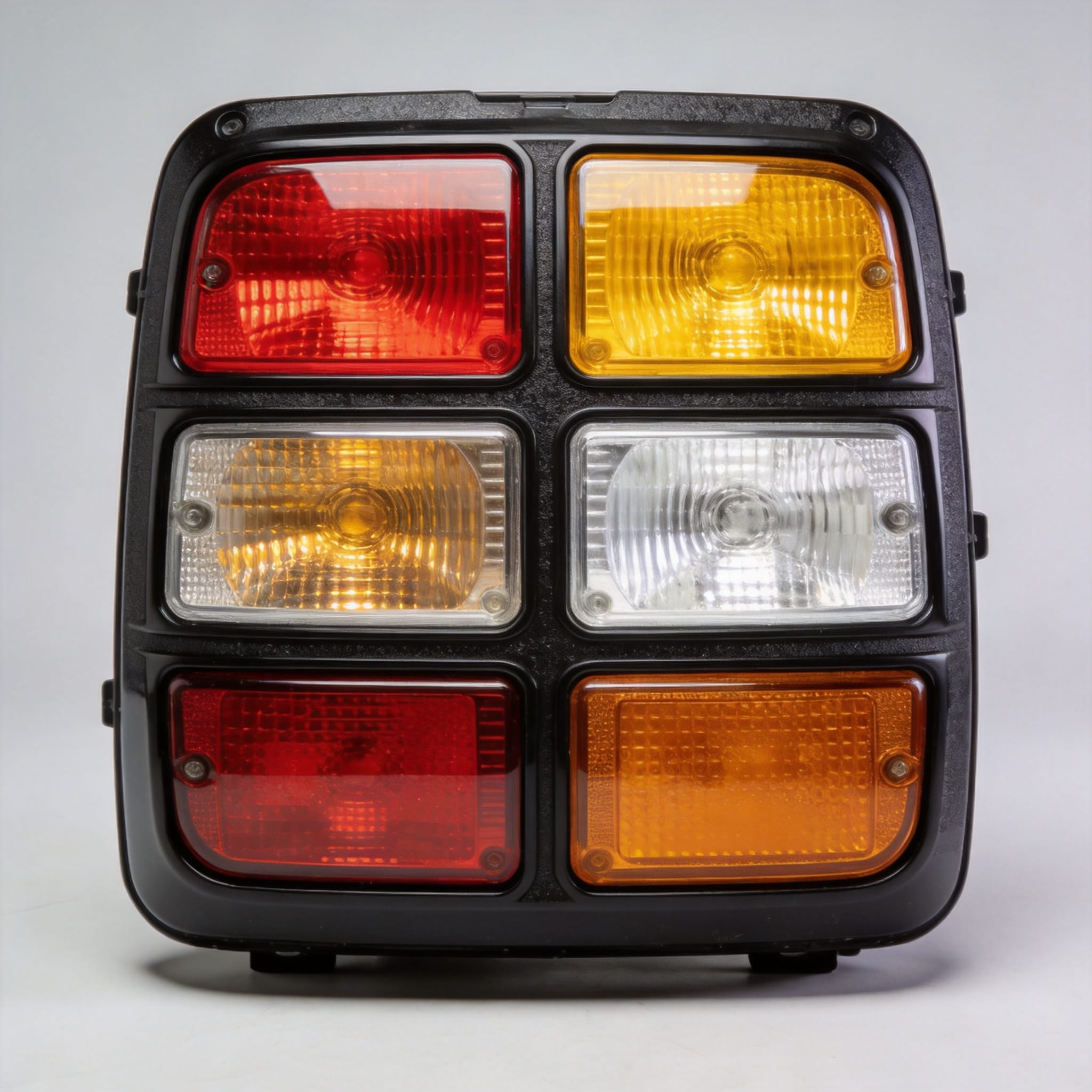 Comparison table of Toyota Coaster rear lamp bulb types